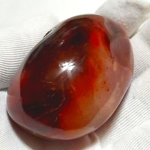 Unique Carnelian Agate Palm Stones Healing Crystal #XZ30